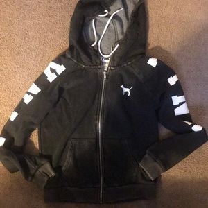 VS Pink Zip Up Hoodie